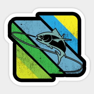 Mens Fishing Father's Day Fish Sticker